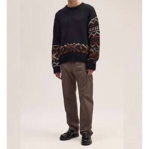 NEW NN07 emil crew sweater in black